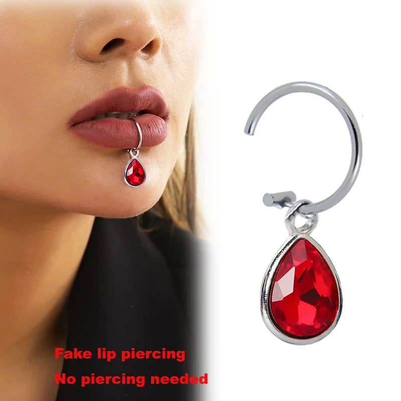 Body Jewelry Septum - 1 Máy Tính Giả Xuyên Môi