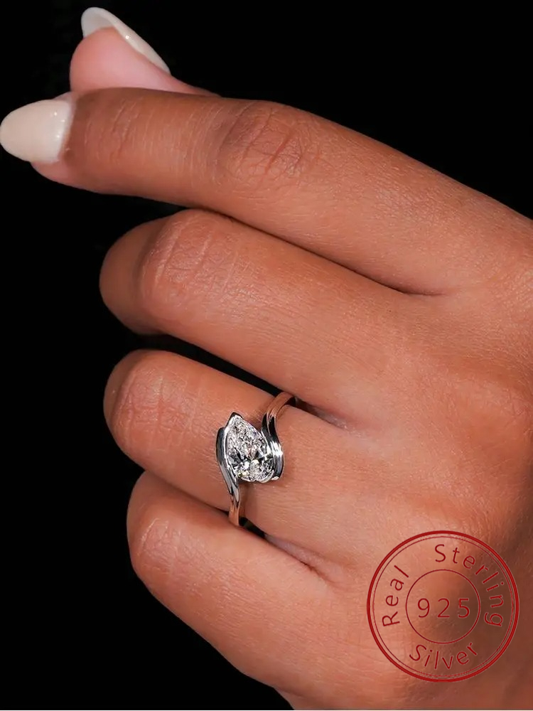 Body Jewelry High Quality - 925 Sterling Silver Fashion Twisted Water