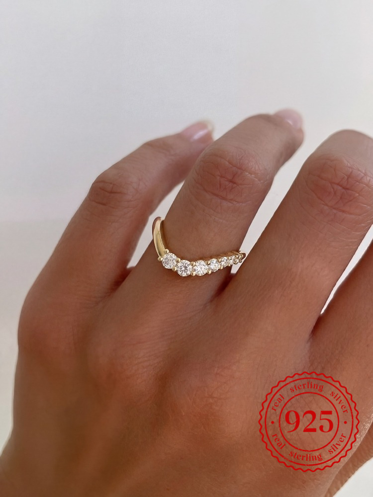 Body Jewelry High Quality - 925 Sterling Silver Minimalism Fashion Wave