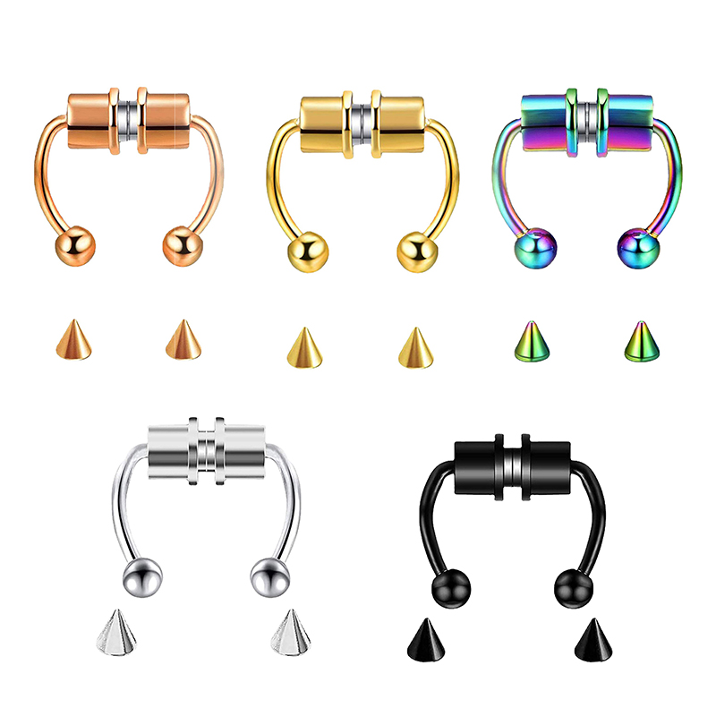 Body Jewelry Septum - Women Fake Piercing Nose Ring Hoop
