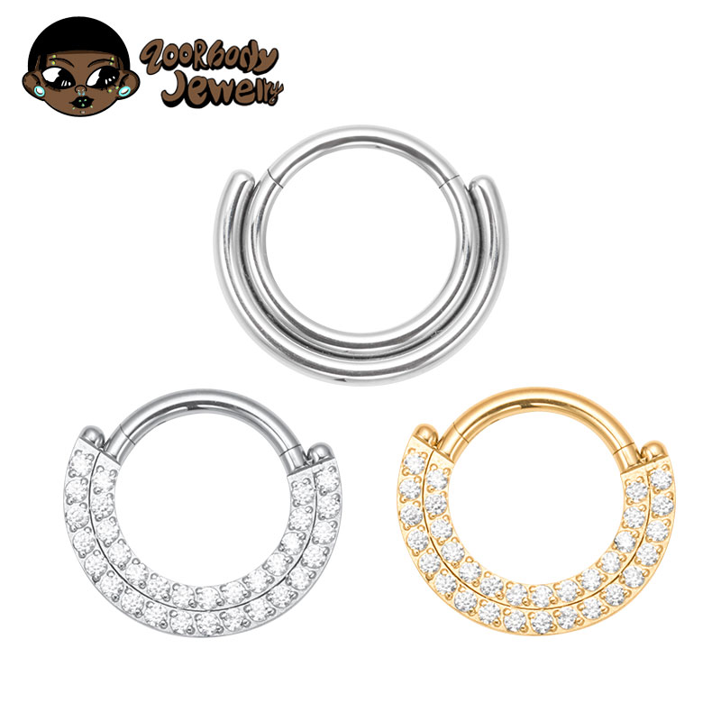 Body Jewelry Septum - ASTM F136 Titanium Clicker Septum Nose