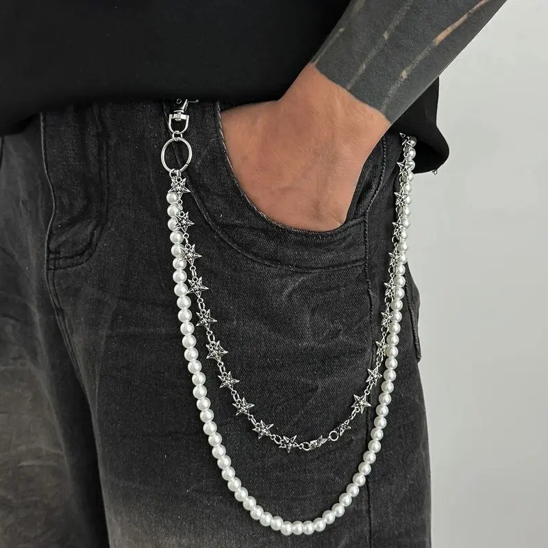 Body Jewelry Trend - Salircon Vintage Punk Metal Pentagram Pants
