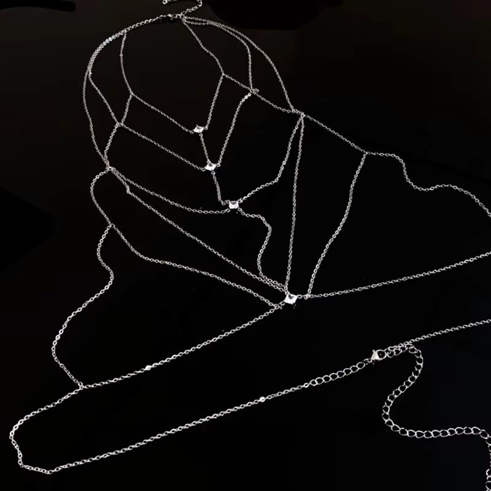 Body Jewelry Trend - Body Jewelry Glitter Rhinestone Bust Chain