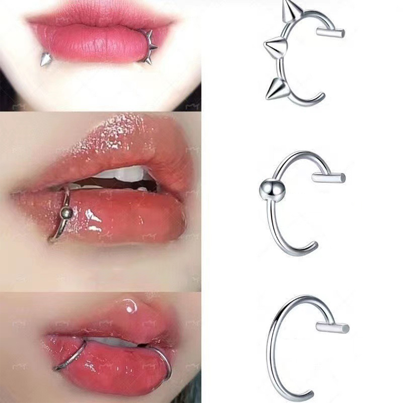 Body Jewelry Septum - 1Pc Stainless Steel Fake Nose Ring