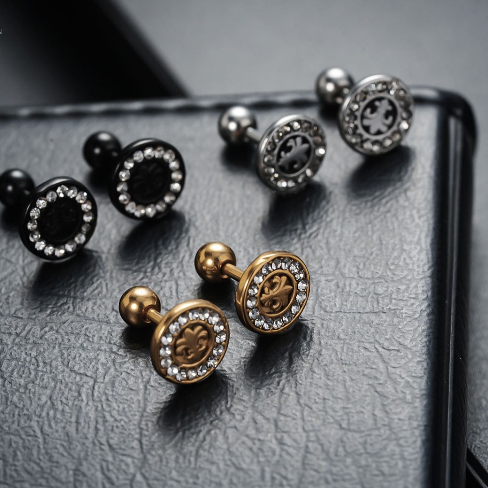 Body Jewelry Trend - 1pair Fashionable Retro Trend Design Earrings