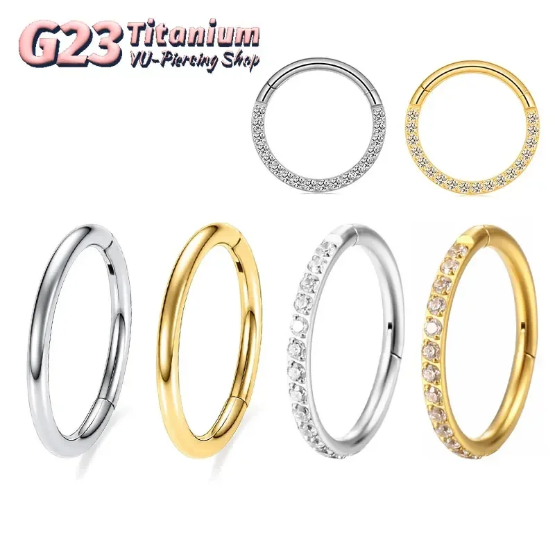 G23 Titanium Nose Ring 14G 16G - đánh giá và giá Body Jewelry Septum