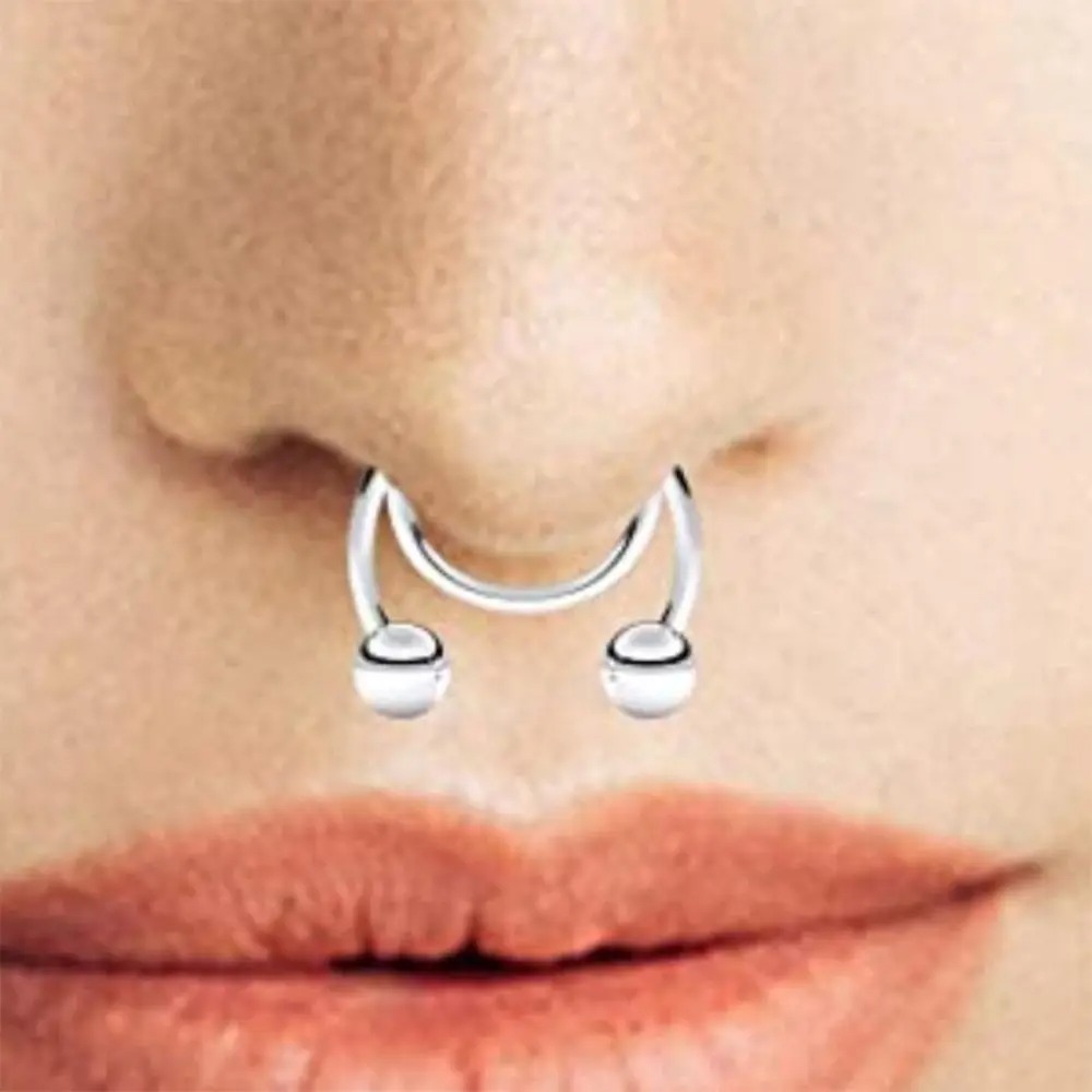 2pcs Stainless Steel Fake Sept - đánh giá và giá Body Jewelry Septum