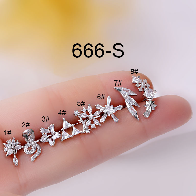 1 Mảnh Piercing Thép Không Gỉ  - đánh giá và giá Body Jewelry Trend