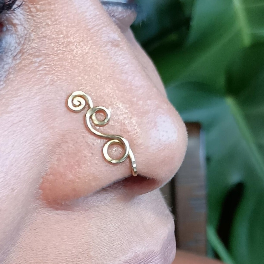Faux Piercing Ring 14K Gold Fi - đánh giá và giá Body Jewelry Septum