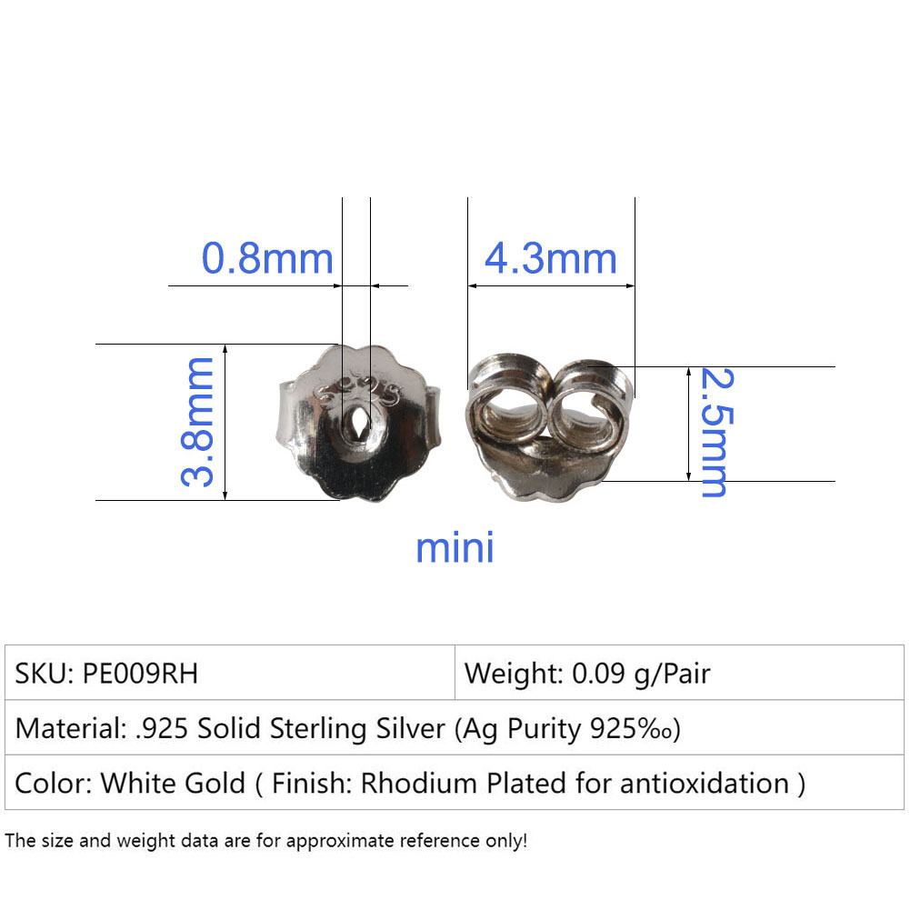 Earnut, 3.8mm rắn 925 sterling - đánh giá và giá Body Jewelry Top
