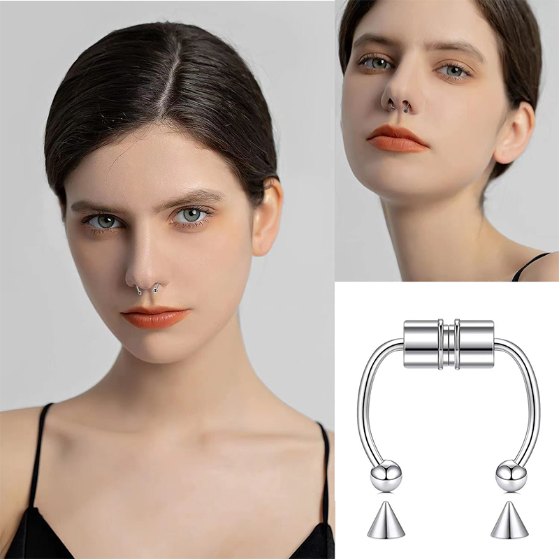 Women Fake Piercing Nose Ring  - đánh giá và giá Body Jewelry Septum