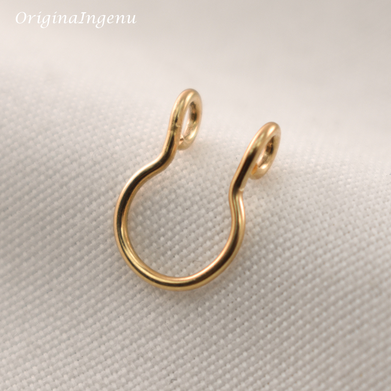 14K Gold Filled Fake Nose Ring - đánh giá và giá Body Jewelry Septum