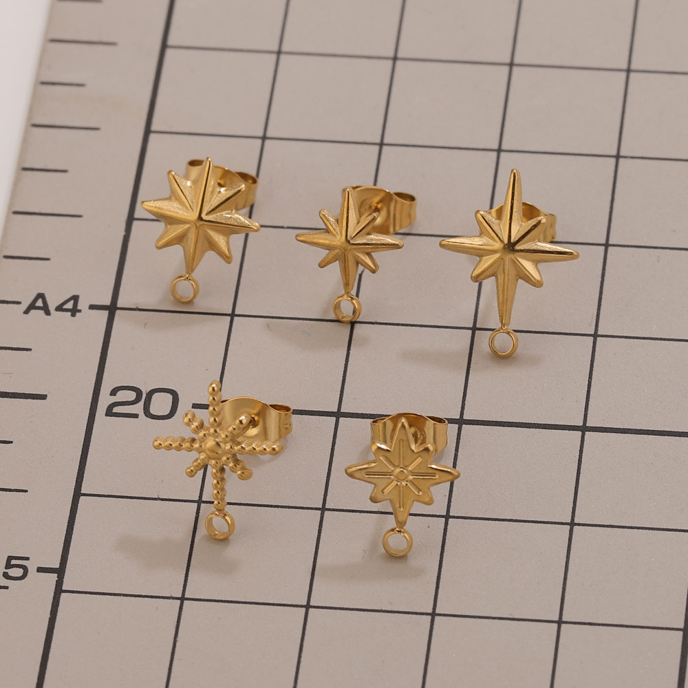 6pcs Stainless Steel Star Earr - đánh giá và giá Body Jewels