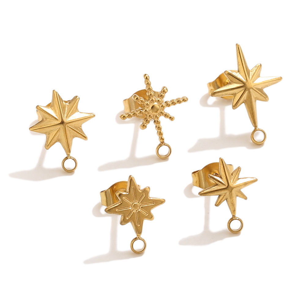 6pcs Stainless Steel Star Earr - đánh giá và giá Body Jewels