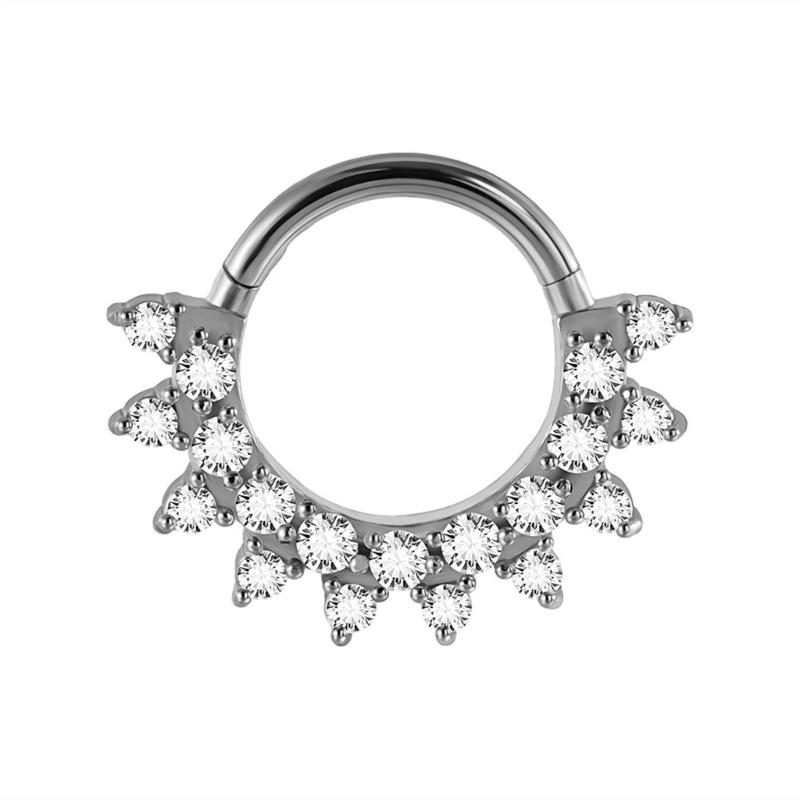 31BB Pha Lê Mũi Sụn Nhẫn Vách  - đánh giá và giá Body Jewelry Septum