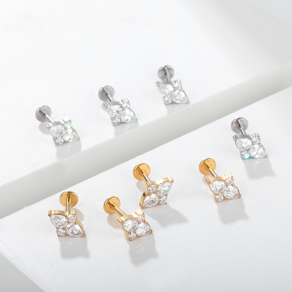 1Pc Titanium Labret Lip Stud G - đánh giá và giá Body Jewelry Trend
