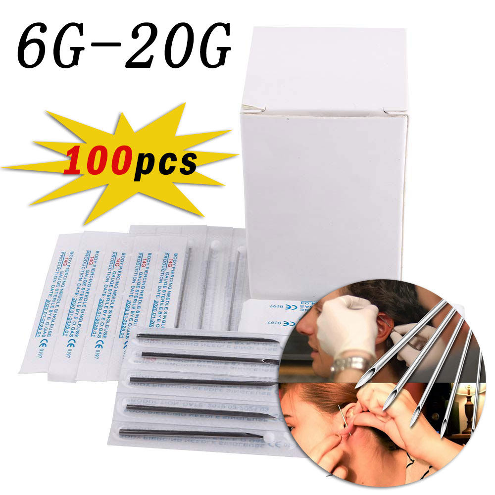 100Pcs 6G-20G Gauge Sterile Di - đánh giá và giá Body Jewelry Septum