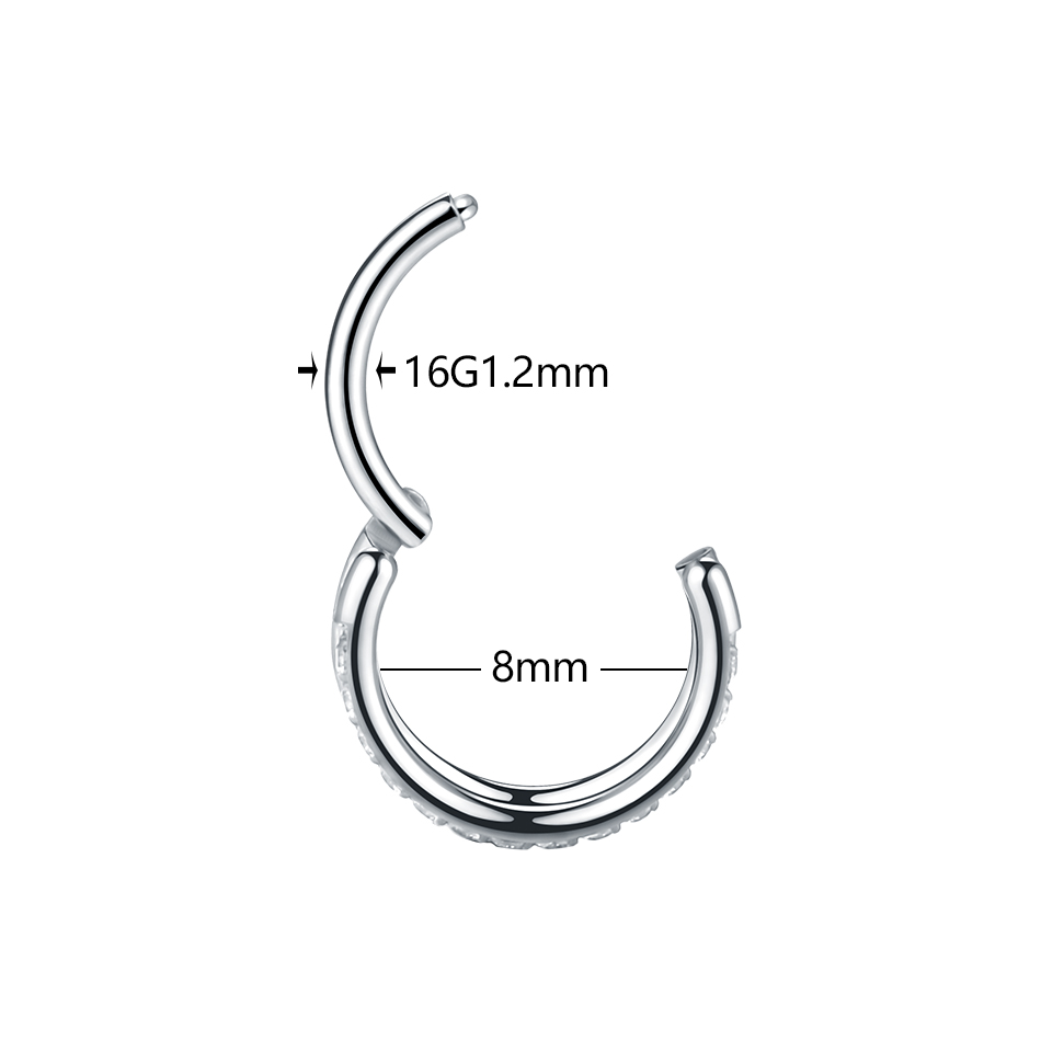 1pc Titanium Cartilage Hoop Ea - đánh giá và giá Body Jewelry Septum