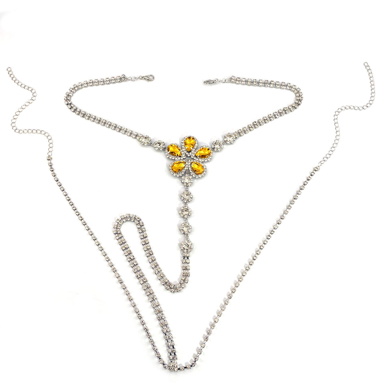 1pc Flower Shaped Sexy Rhinest - đánh giá và giá Body Jewelry Art