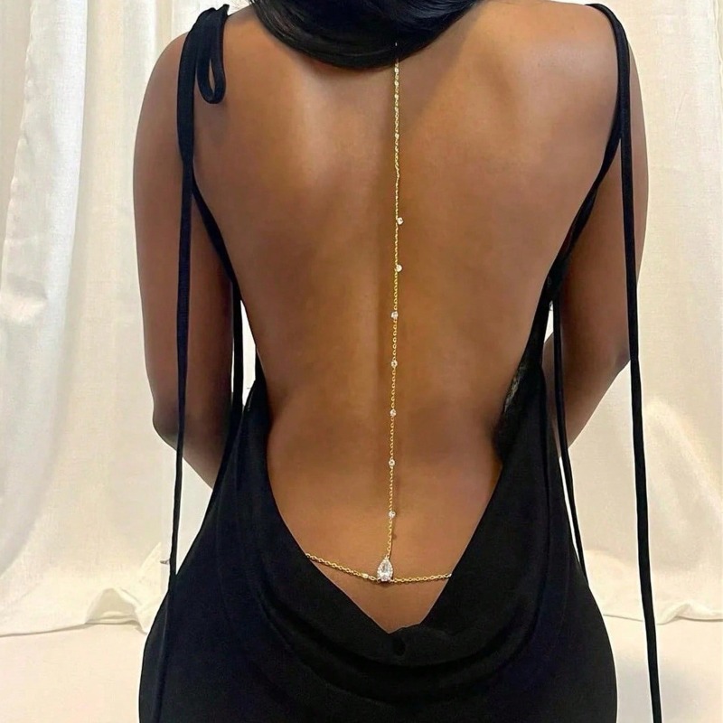 Bride Backless Rhinestone Wate - đánh giá và giá Body Jewelry Art