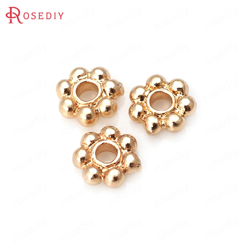 18K Gold Color Brass Flower Sp - đánh giá và giá Body Jewelry High Quality