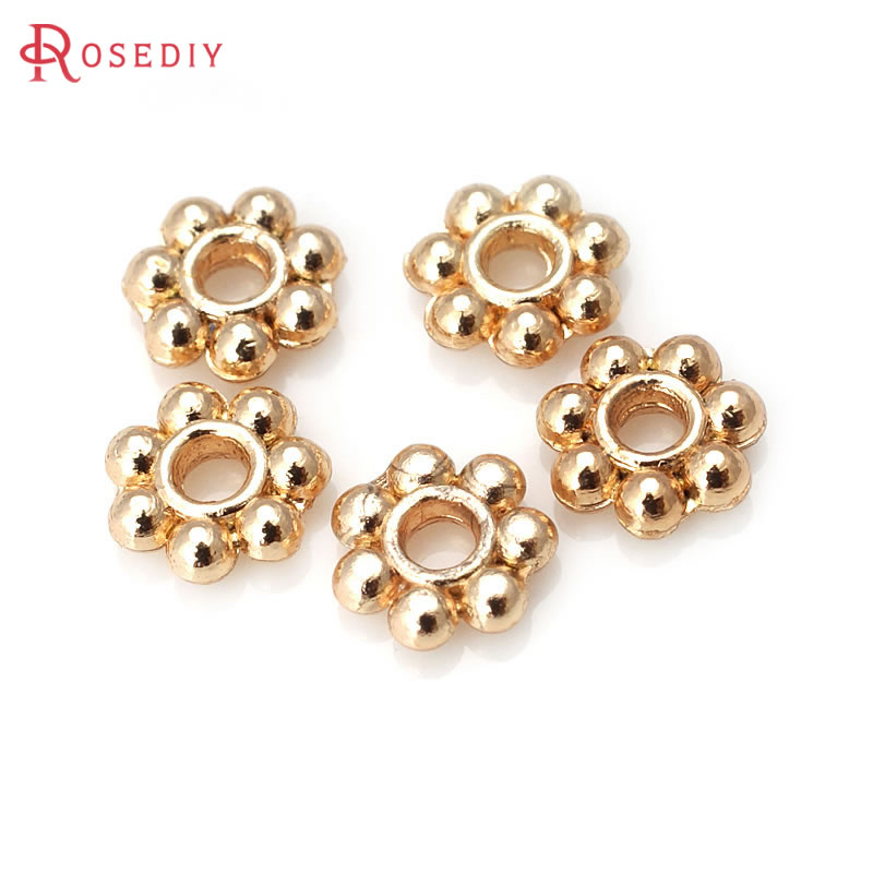 18K Gold Color Brass Flower Sp - đánh giá và giá Body Jewelry High Quality