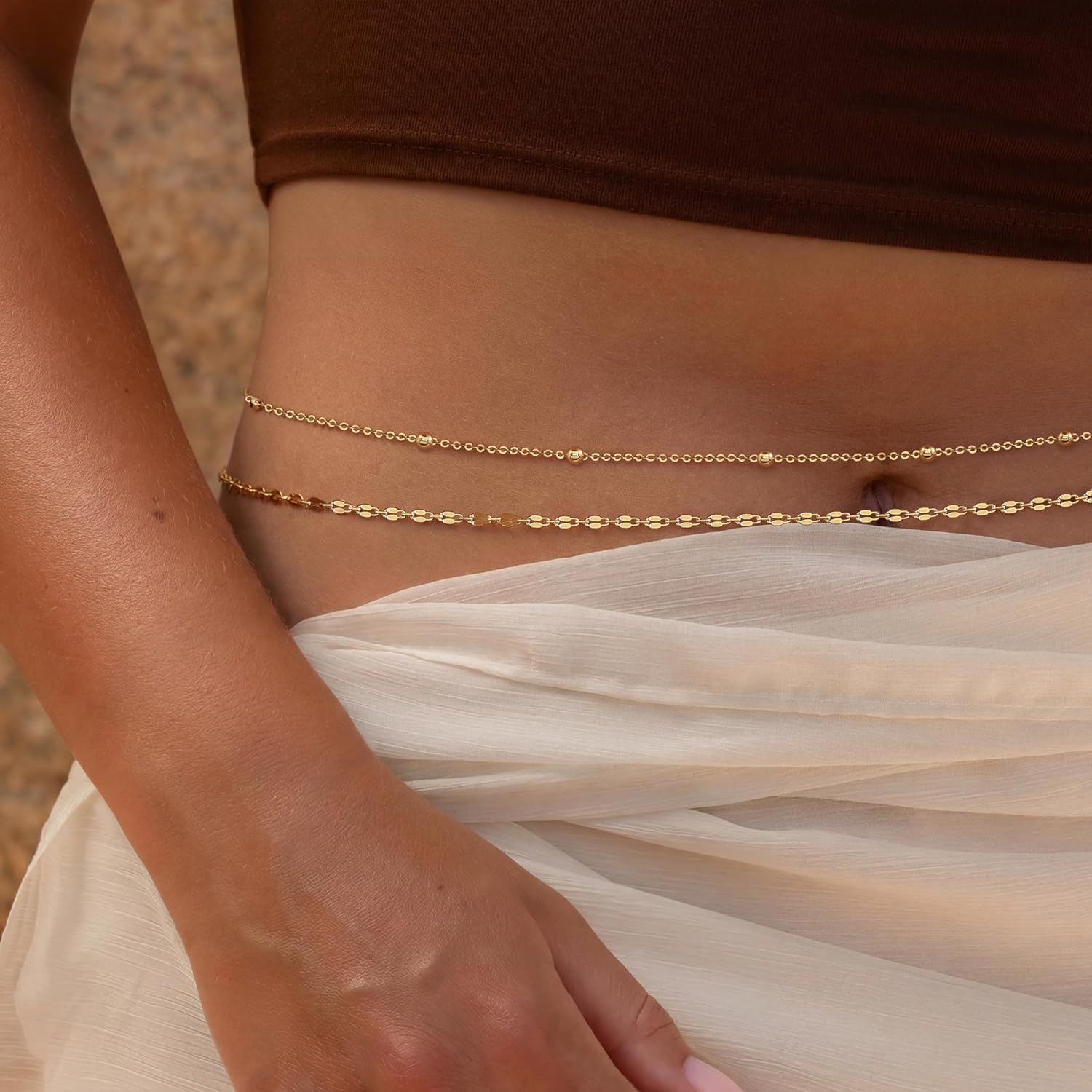 14K Gold Plated Waist Chain Wo - đánh giá và giá Body Jewels