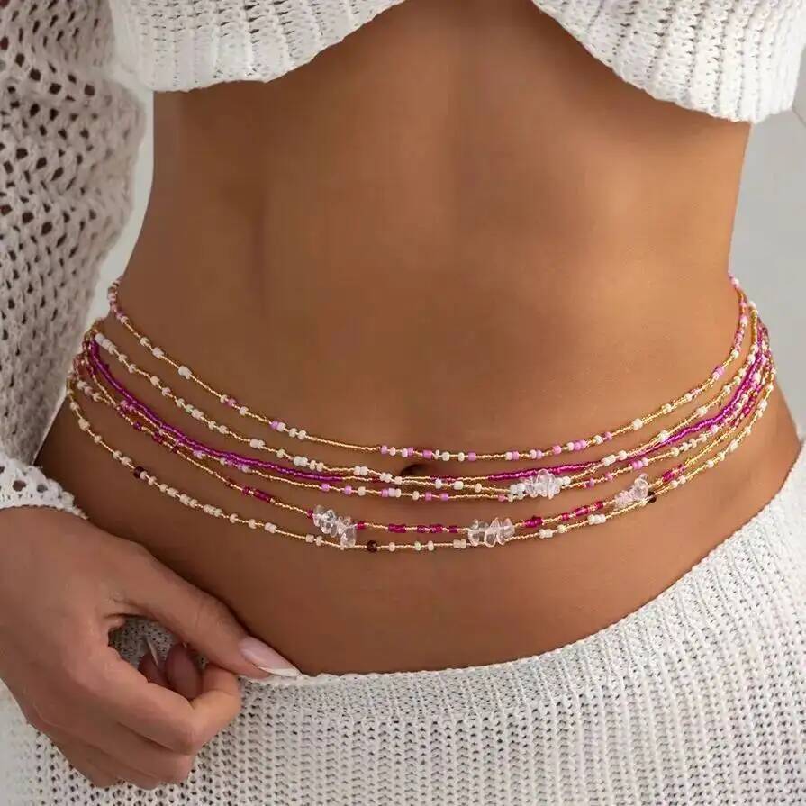 SHIXIN 6Pcs/Set Boho Colorful  - đánh giá và giá Body Jewels