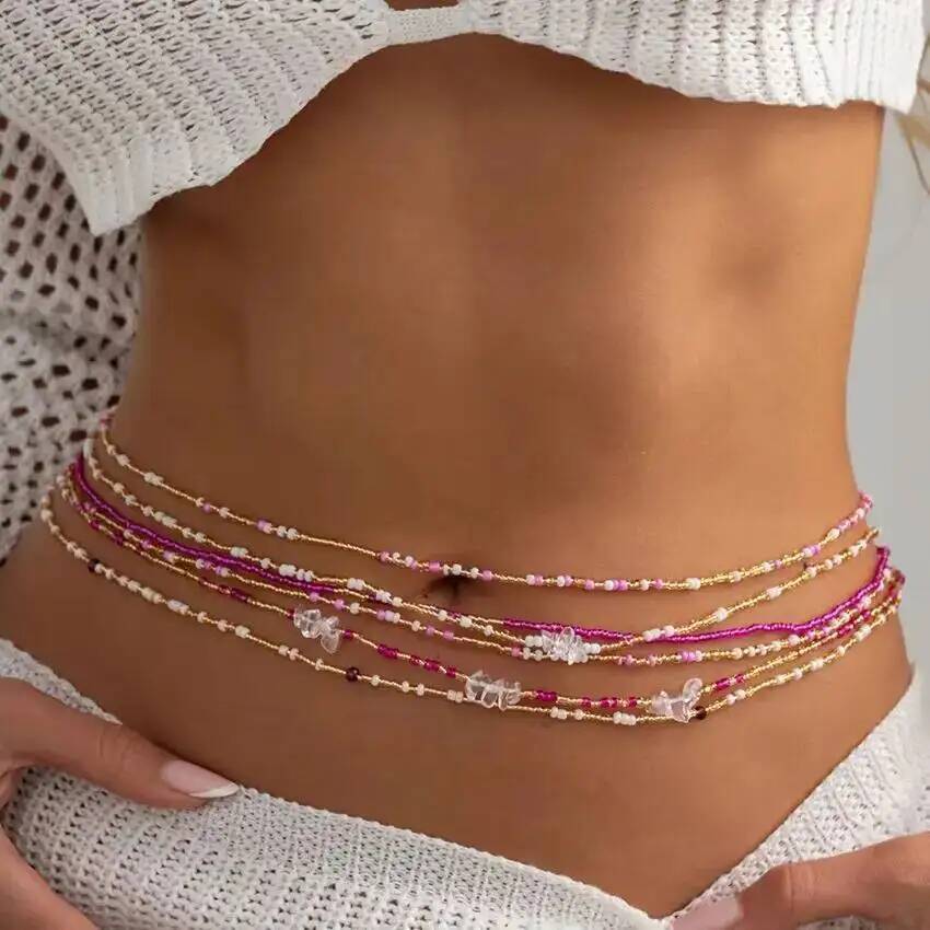 SHIXIN 6Pcs/Set Boho Colorful  - đánh giá và giá Body Jewels